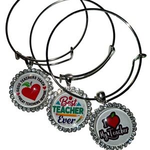 Teacher Appreciation Charm Bracelets